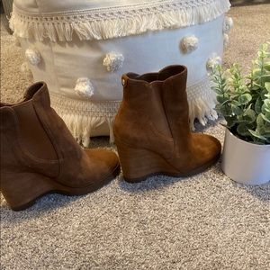 Michael Kors Boots Booties wedge tan cognac 6